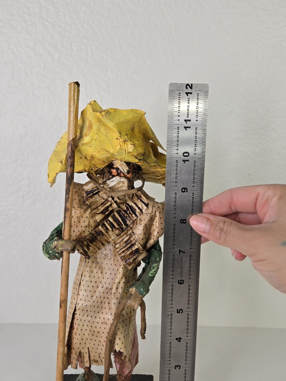 VTG Mexican‎ Folk Art Paper Mache Figurine Viejito Old Man Peasant Handmade 12" - Picture 14 of 17
